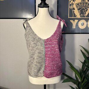 Hand Made Knit Tie Top